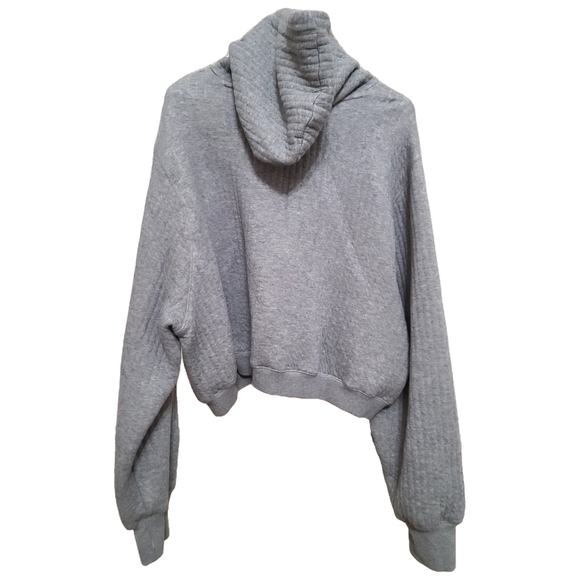 Aerie Gray Cropped Hoodie - Picture 3 of 3